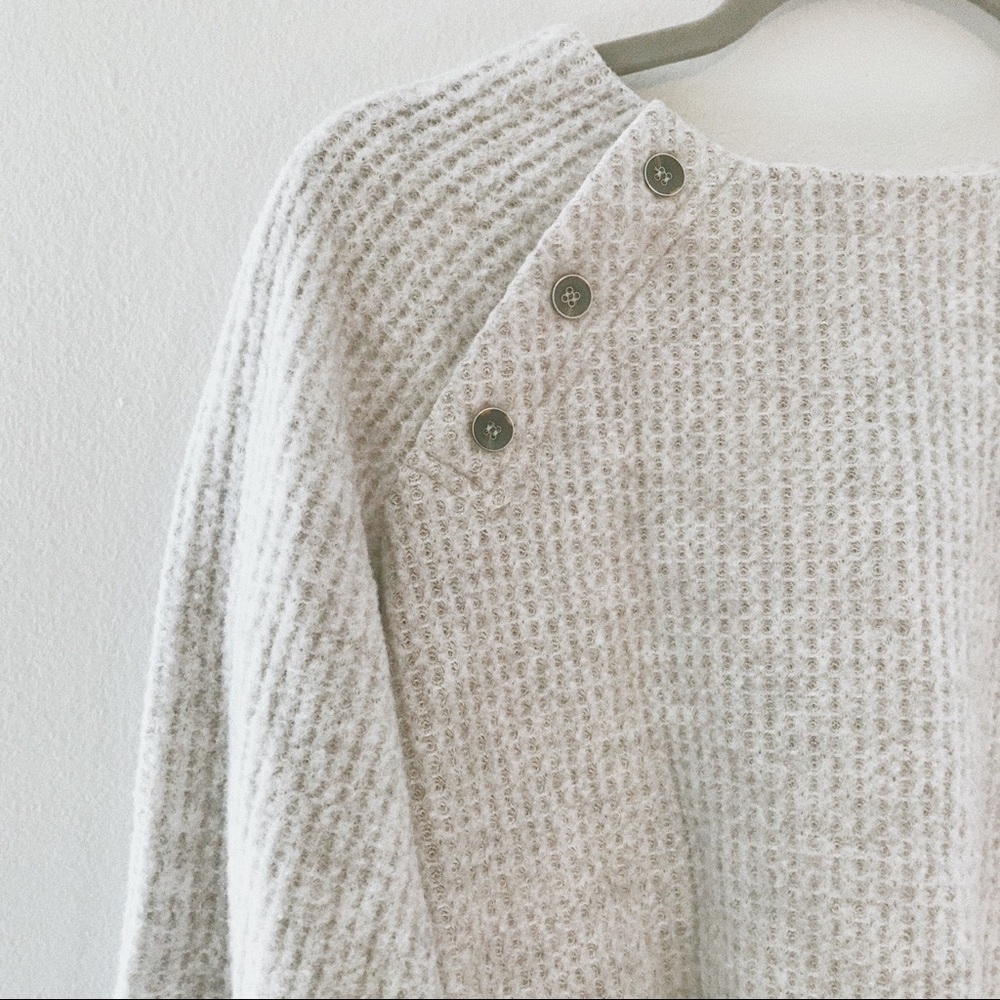 waffle knit sweater